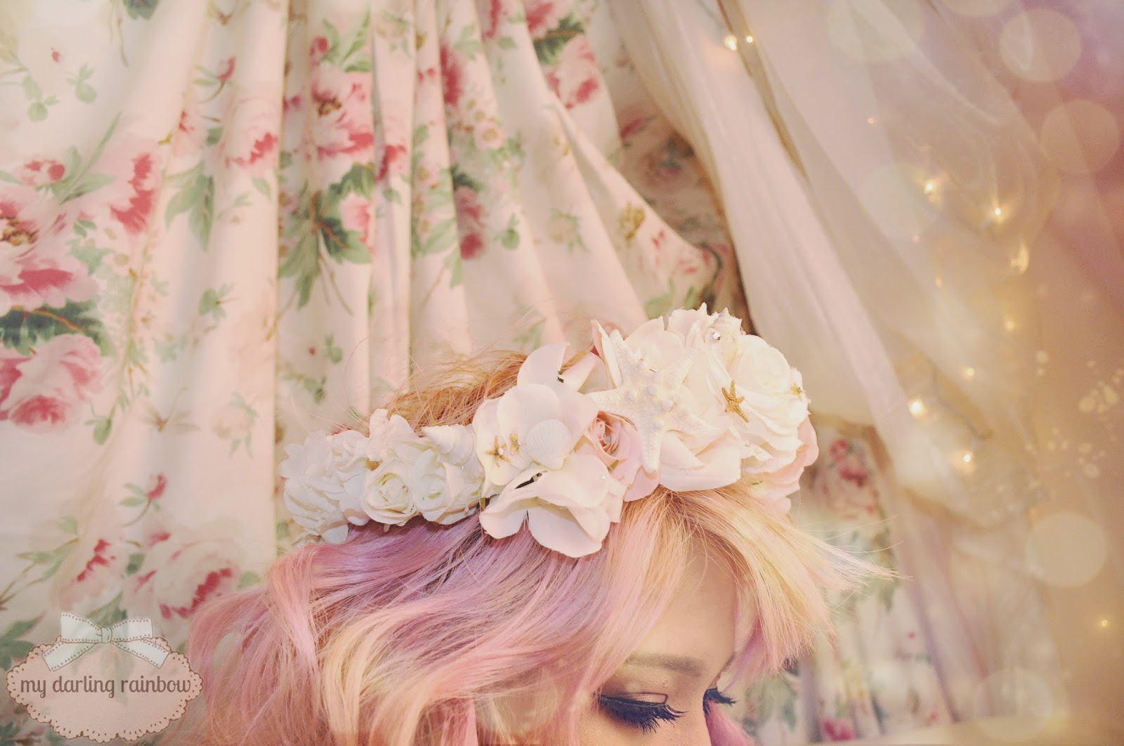 My Darling Rainbow Flower Crown DIY