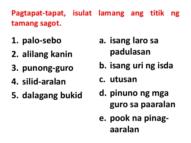 Mga Matalinghagang Salita Kahulugan At Halimbawa - Mobile Legends