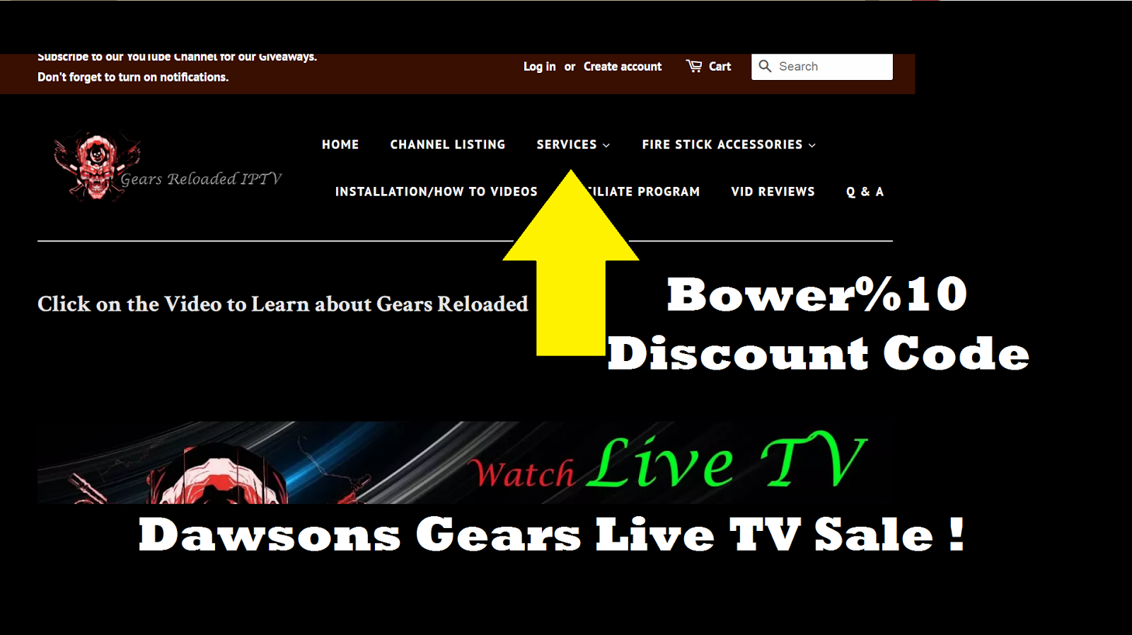 Dawson Gears Live TV