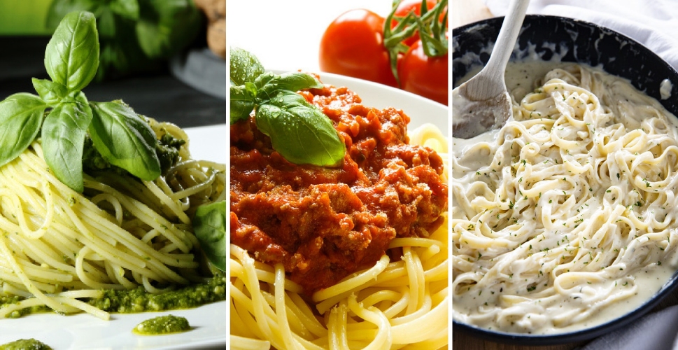 Receta de 3 Deliciosas salsas para pastas Salsa al pesto, salsa