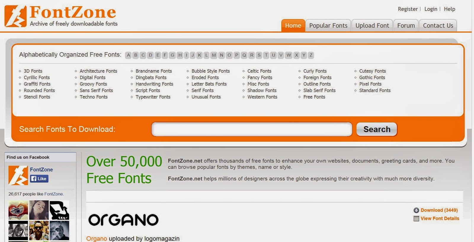 50.000 Fonts Gratis da scaricare: Free Font Zone