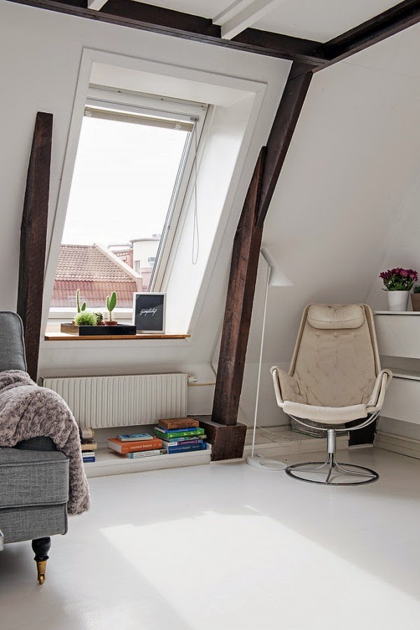A small and unique loft in sweden