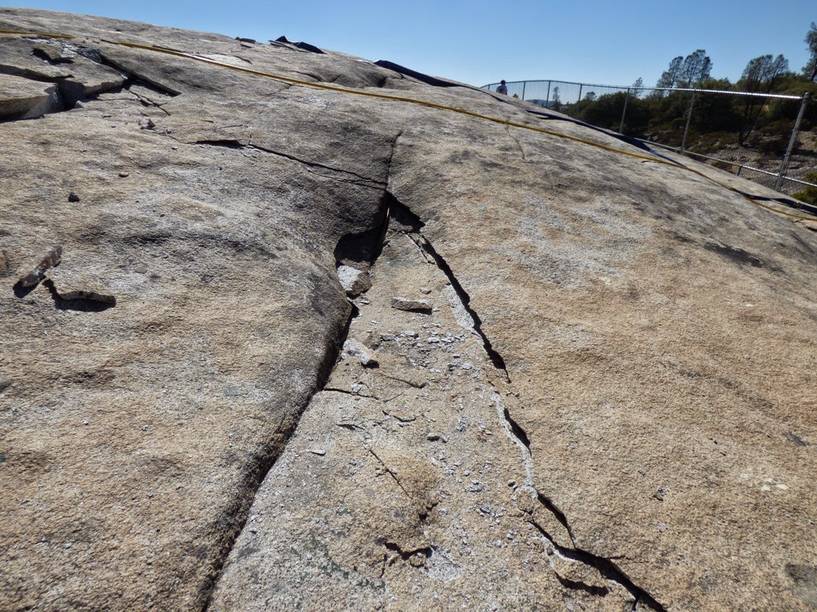 Geotripper Ongoing Exfoliation Event at Twain Harte Lake in the Sierra