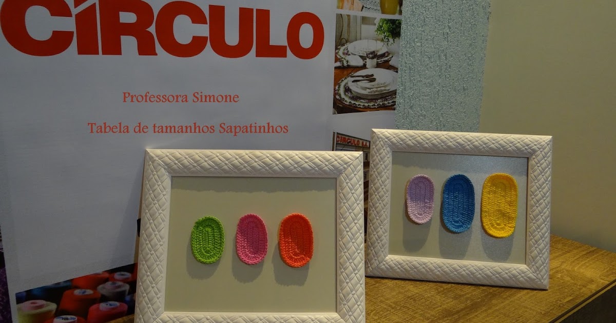 tabela de sapatinho de croche