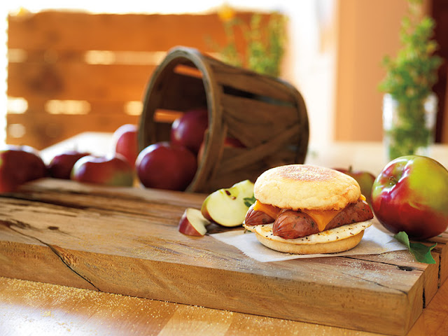 Dunkin' Donuts Chicken Apple Sausage Breakfast Sandwich (+Giveaway)