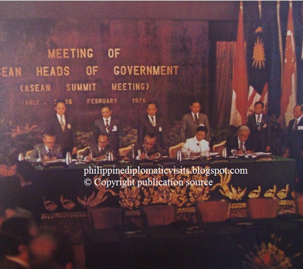 Philippine Diplomatic Visits: ASEAN Summit Indonesia 1976