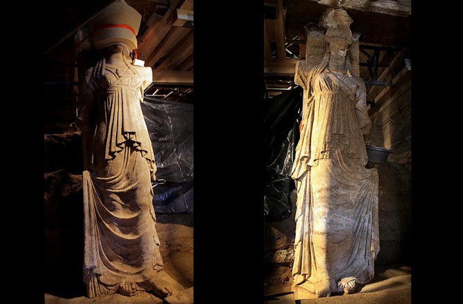 Mary Ann Bernal Greek Tomb S Female Sculptures Fully Revealed