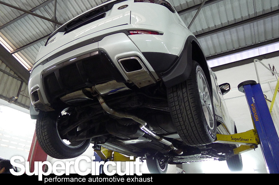 SUPERCIRCUIT Exhaust Pro Shop Range Rover Evoque Si4 Catback Exhaust