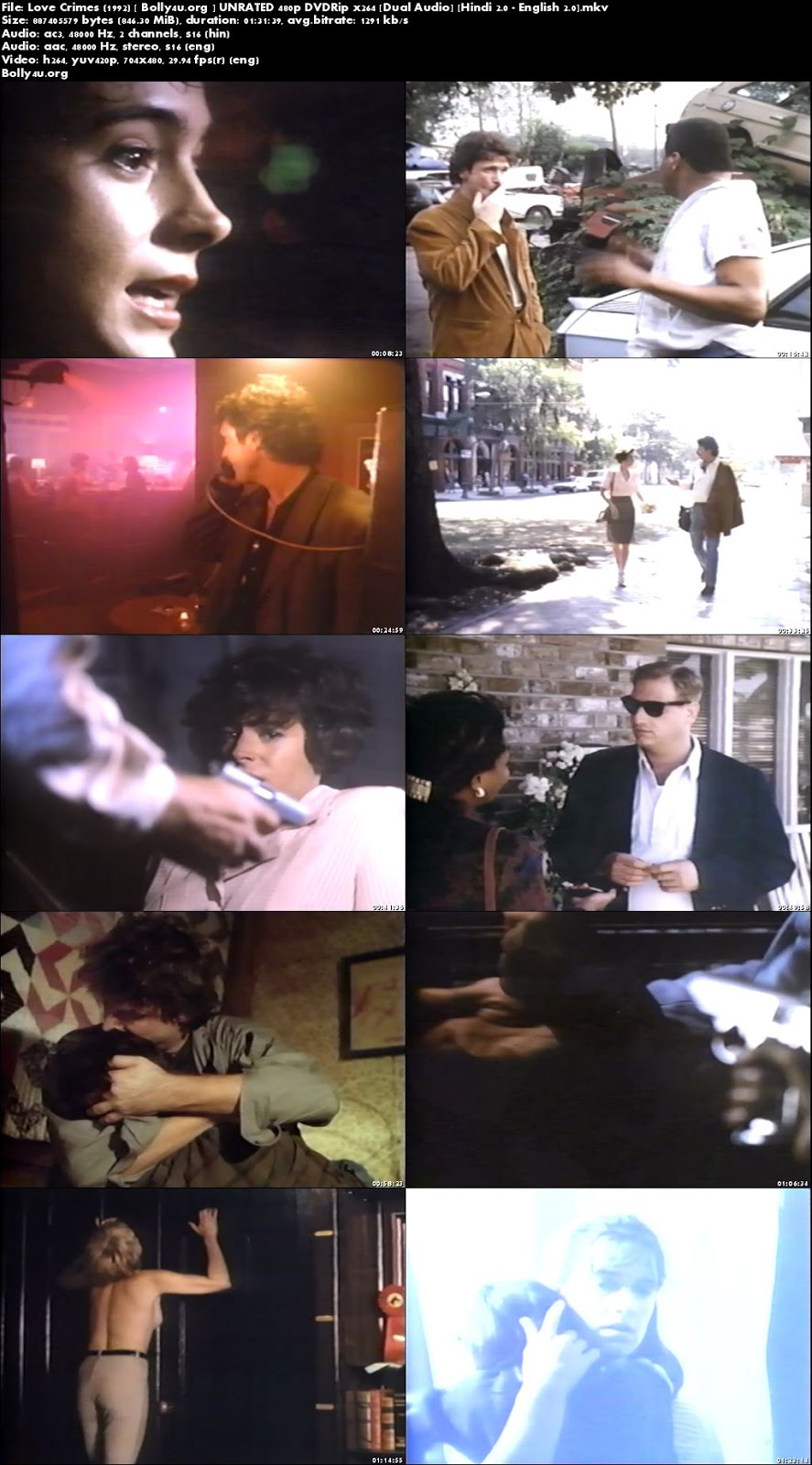 [18+] Love Crimes 1992 DVDRip 480p 300MB Hindi Dual Audio Download