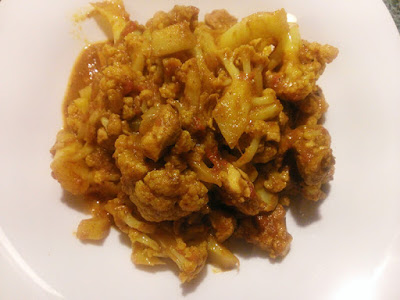 Zdrowy obiad z curry i kalafiora