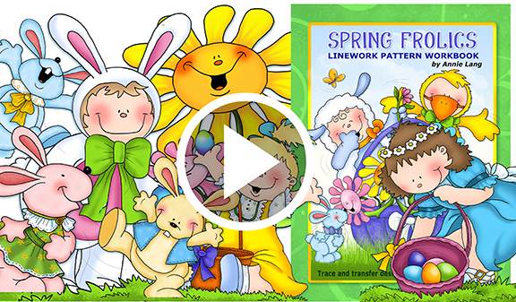 Watch Annie Lang's Spring line art pattern book trailer and get inspired!