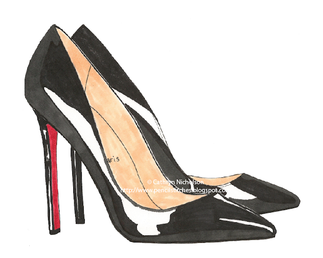 Pencil Stitches: New Illustration: Christian Louboutin Pigalle