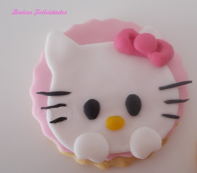 Galletas Hello Kitty fondant Galletas Hello Kitty fondant