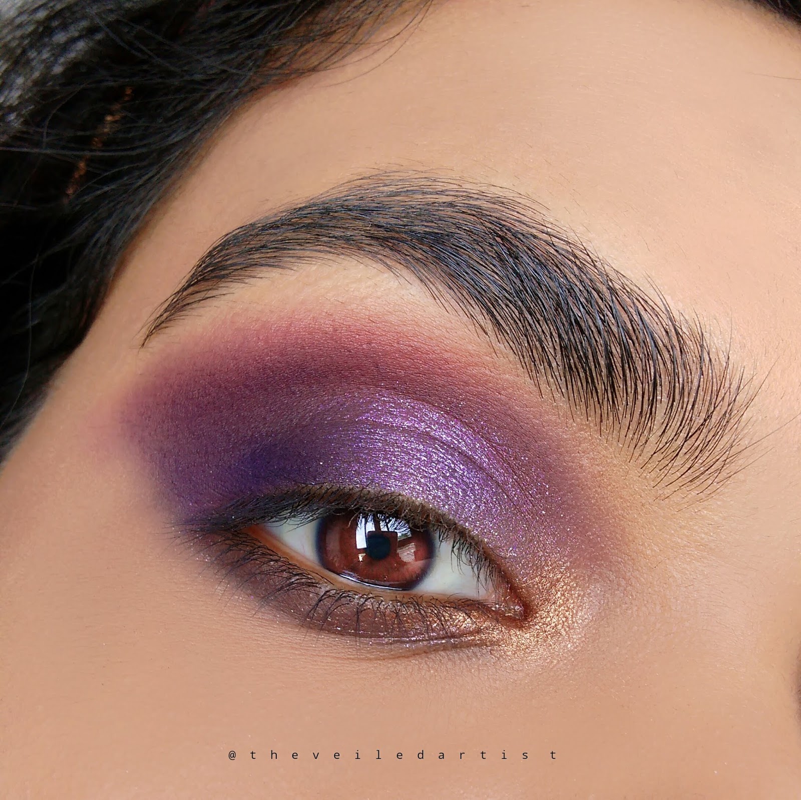 Glittery Purple Smokey Eyes Tutorial Ft Tarte Eyeshadows The