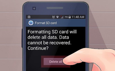 Jika Muncul Error "Format Disk" Format Lewat Android Memang berat jika harus merelakan data yang ada didalam penyimpanan untuk dihapus, namun ini sepertinya ini jalan terbaik untuk mencoba memperbaiki MicroSD kalian.
