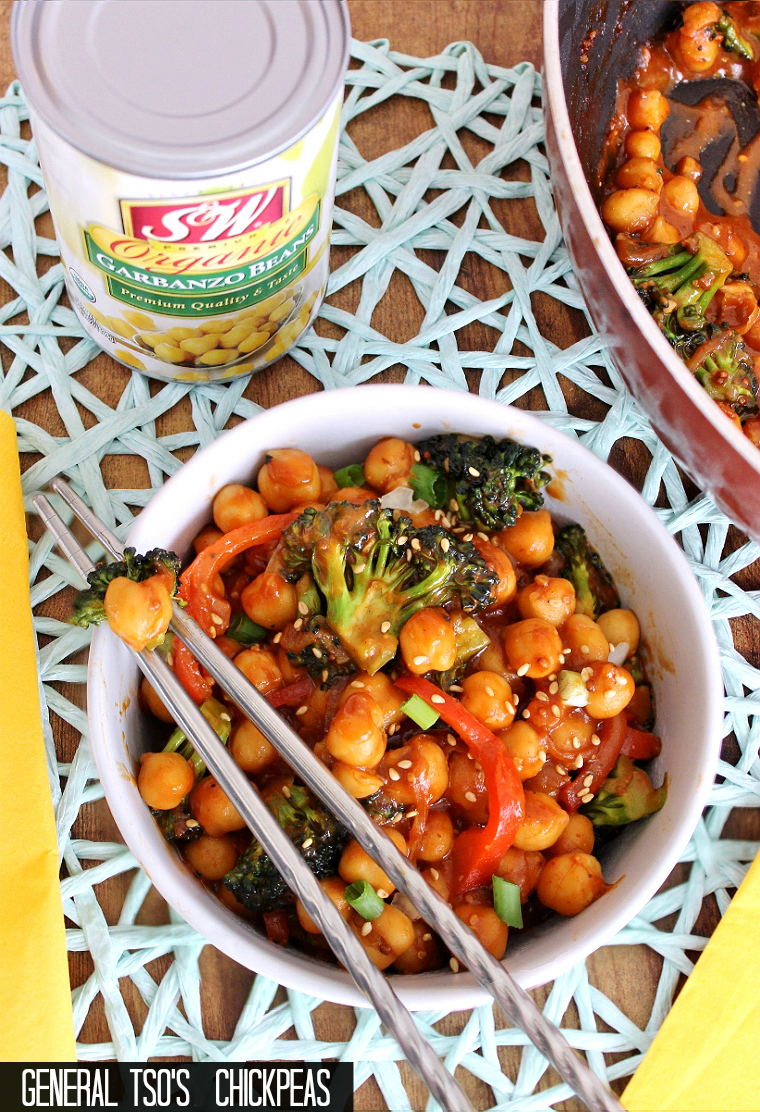Momma Told Me 3 Quick Simple Vegetarian Bean Recipes General Tso S Chickpeas