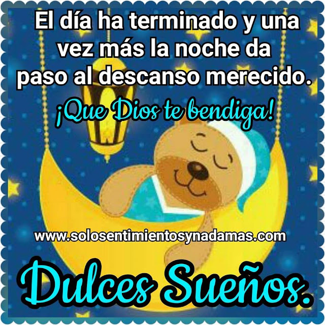 Dulces sueños.