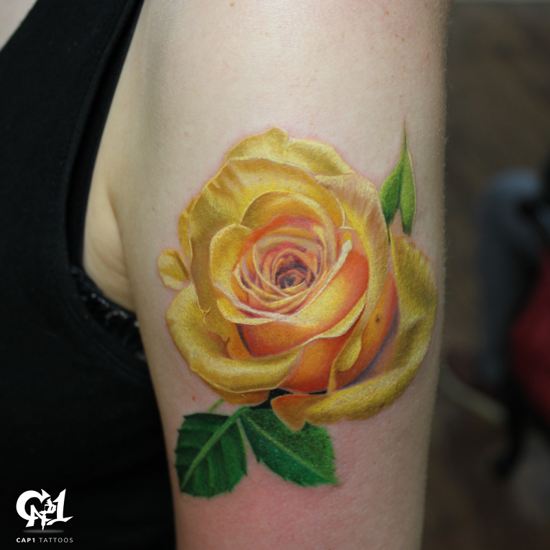yellow rose tattoo designs Tattoo Designs 2019