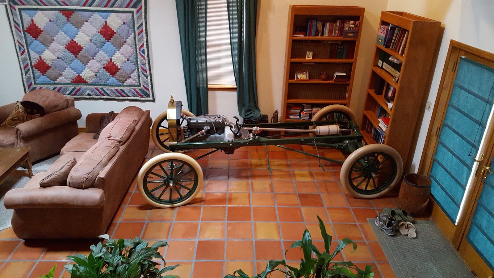 Just A Car Guy Someone has a cool living room, and the 1910 chassis is