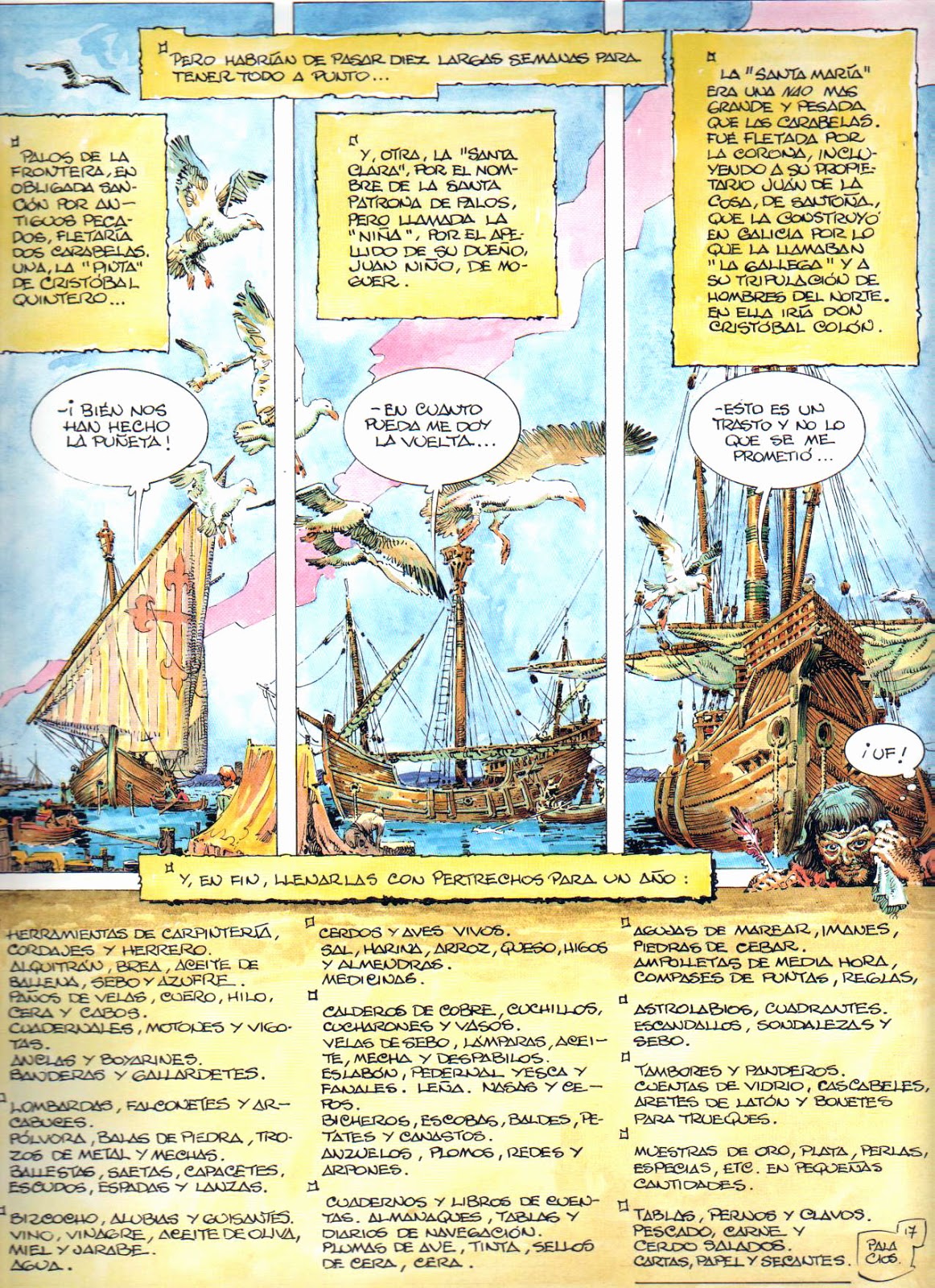 El primer viaje de Colón. Una candela lejana - Antonio Hernández Palacios -  comic, 85 páginas | Miradas Múltiples