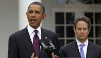 US president Barack Obama and treasury secretary Timothy Geithner