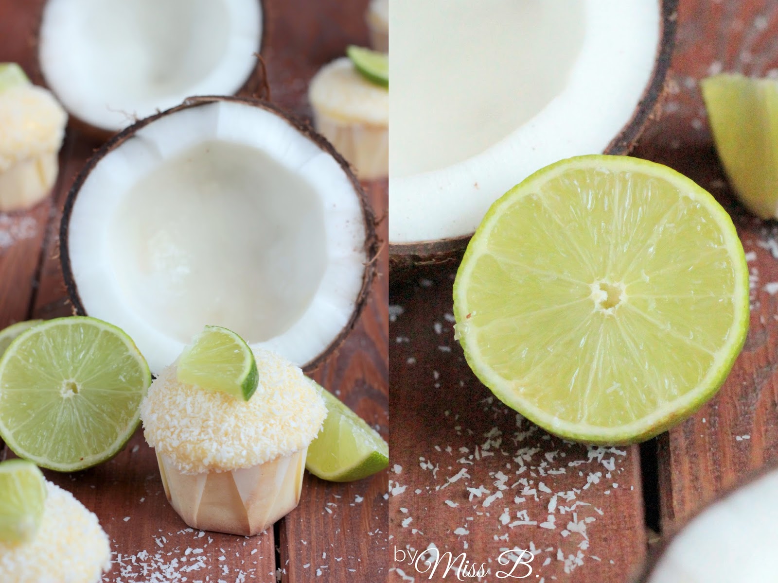 Sommerliche Kokos-Limetten-Cupcakes