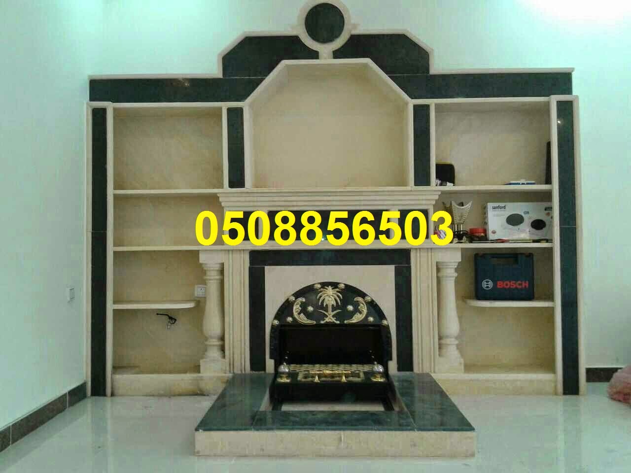 رد: تصاميمنا واعمالنا من صور وديكور مشبات رخام ومدافئ الغاز
