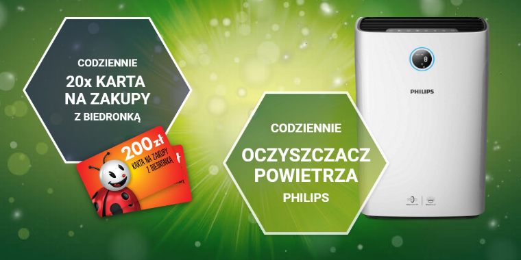 Wygraj oczyszczacz powietrza Philips Konkurs