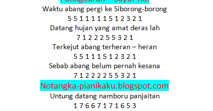 Not Angka Lagu Makan Daging Anjing Dengan Sayur Kol