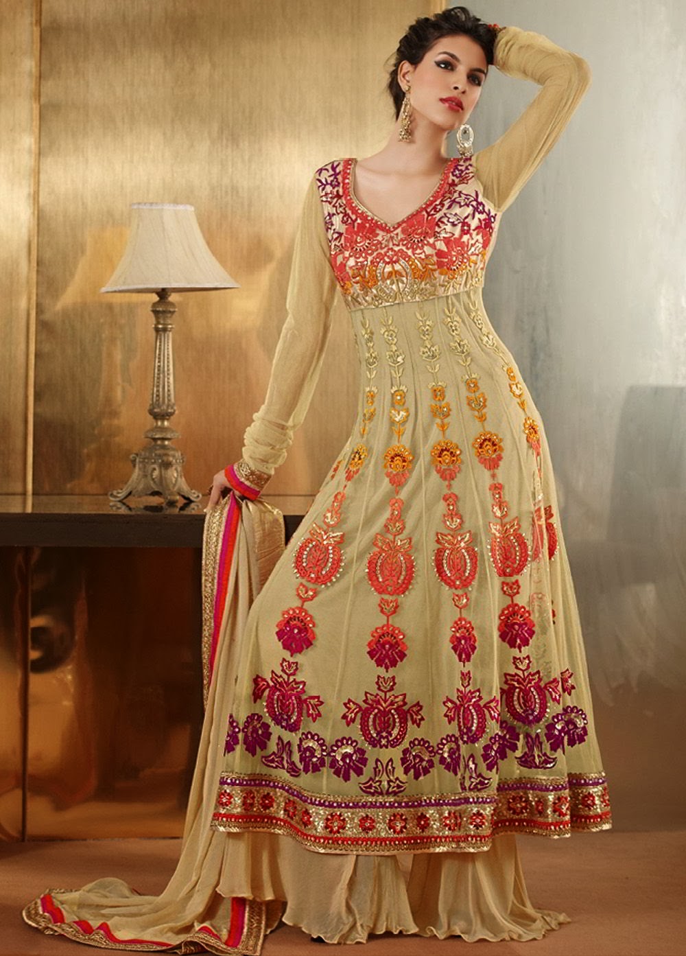 Stylish Anarkali Salwar Kameez Suits 2014 - Vega Fashion Mom
