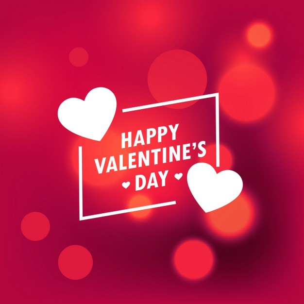 Blur background for valentines Free Vector