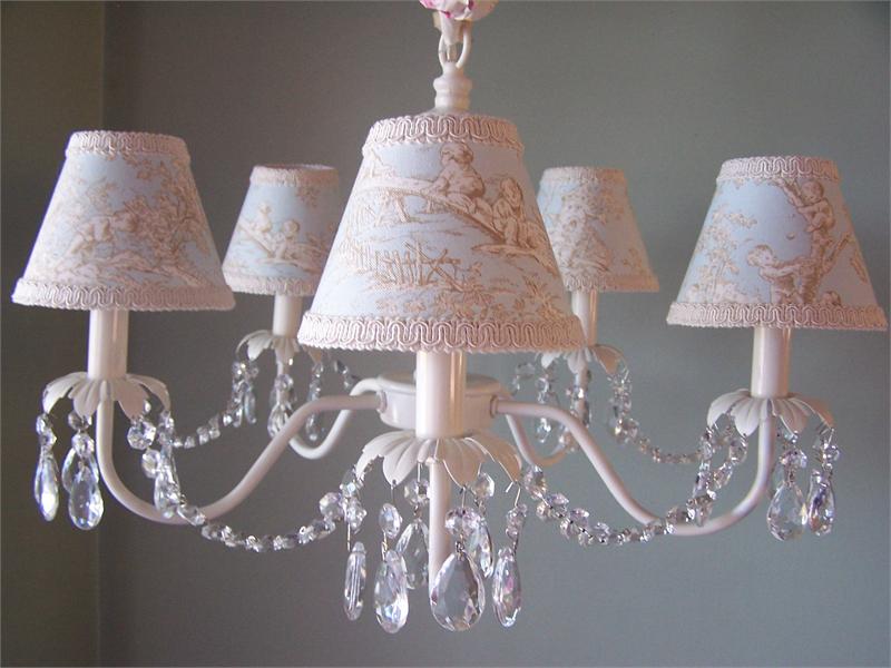 The World in Pink Nursery Chandelier