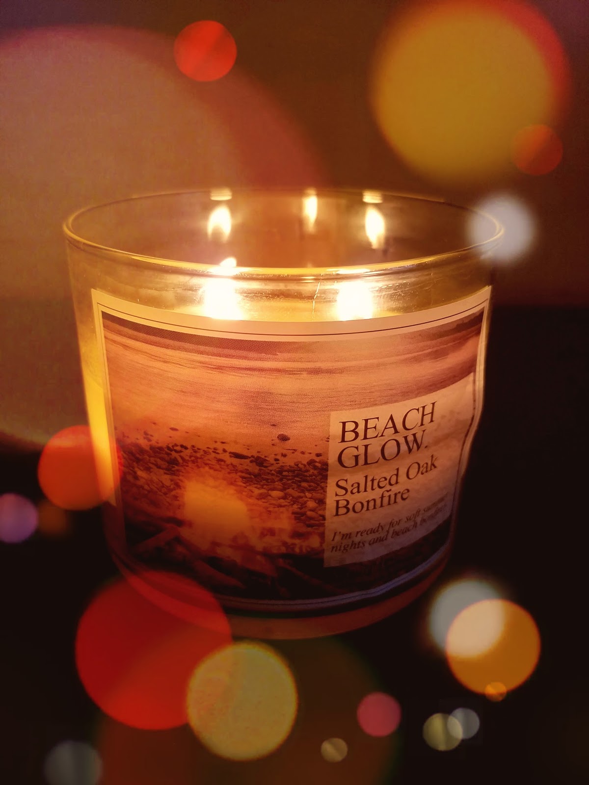 CANDLE SPOTLIGHT Beach Glow Salted Oak Bonfire *BF PICK*