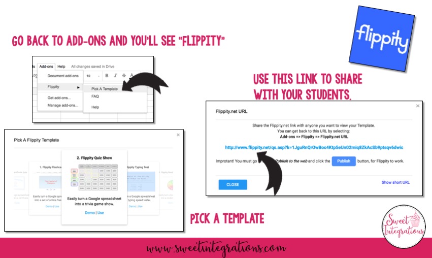Technology Tips in Using "Flippity" Google AddOn™ Sweet Integrations
