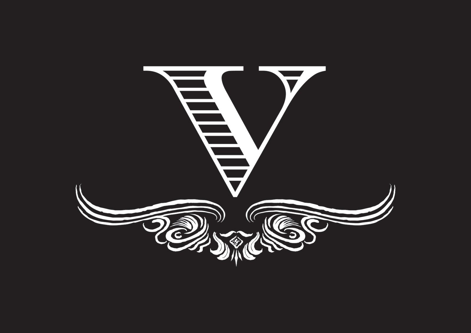 V. Стилизованная буква v. Красивые логотипы. Логотип v.