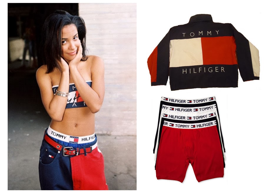 aaliyah tommy hilfiger outfit for sale