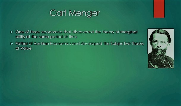 Menger’s contribution in economic thought, Method, Goods, Value, Marginal Principle,Equi-marginal utility, History of Economic Thought