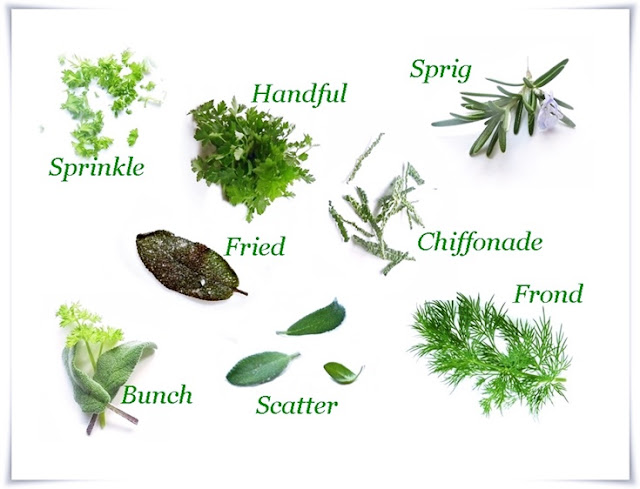 garnish food with fresh herbs, herb garnishes 