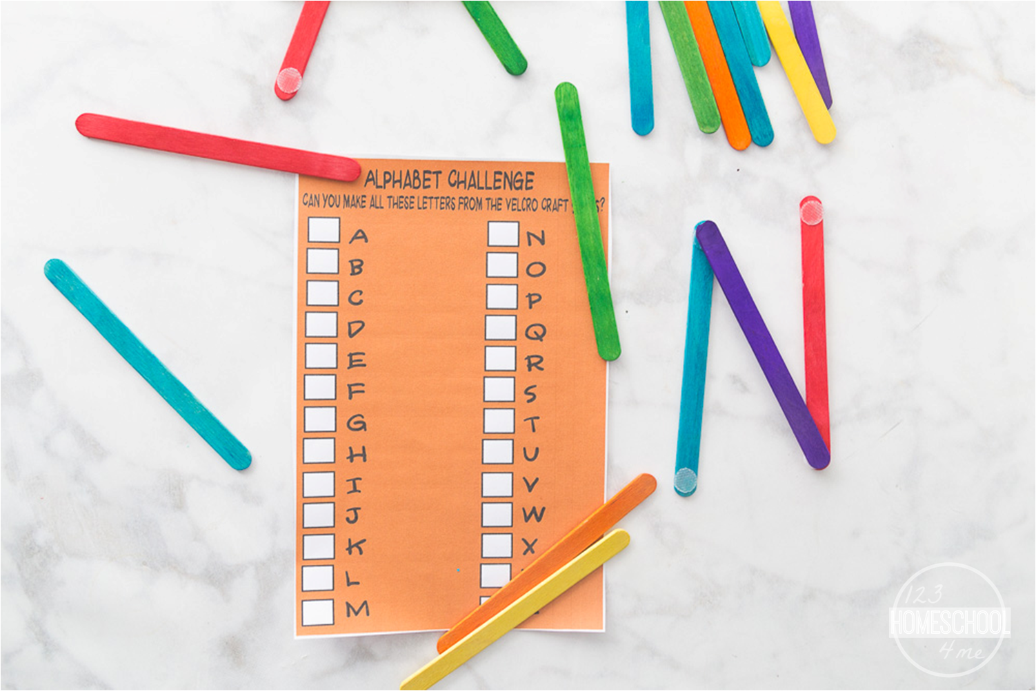 DIY Velcro Sticks with {free} Idea Book