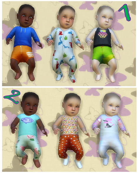 My Sims 4 Blog: Baby Clothing and Skin by TinWhistleToo