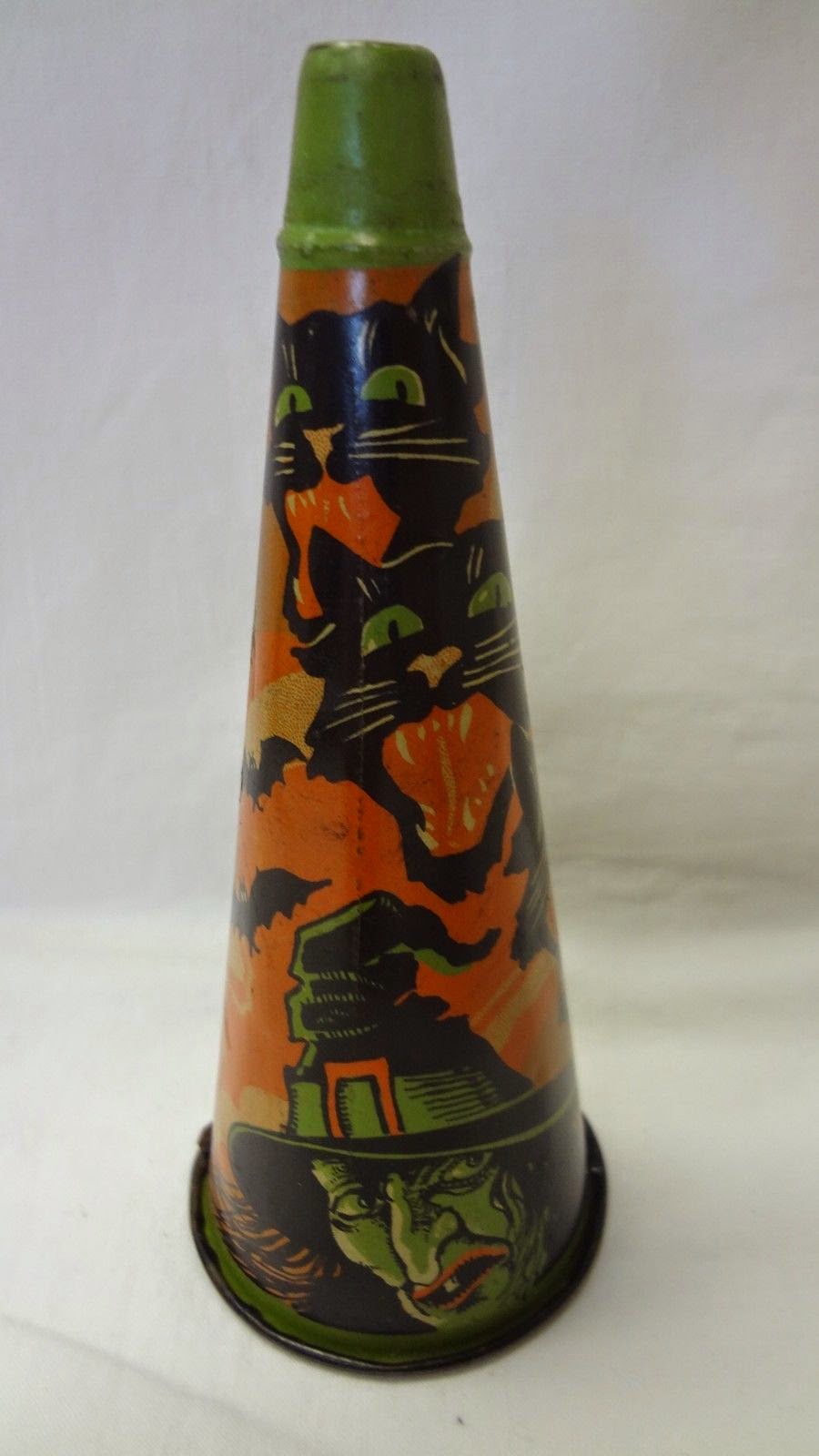 Vintage Halloween Collector Vintage Halloween Noisemaker Tin Horn