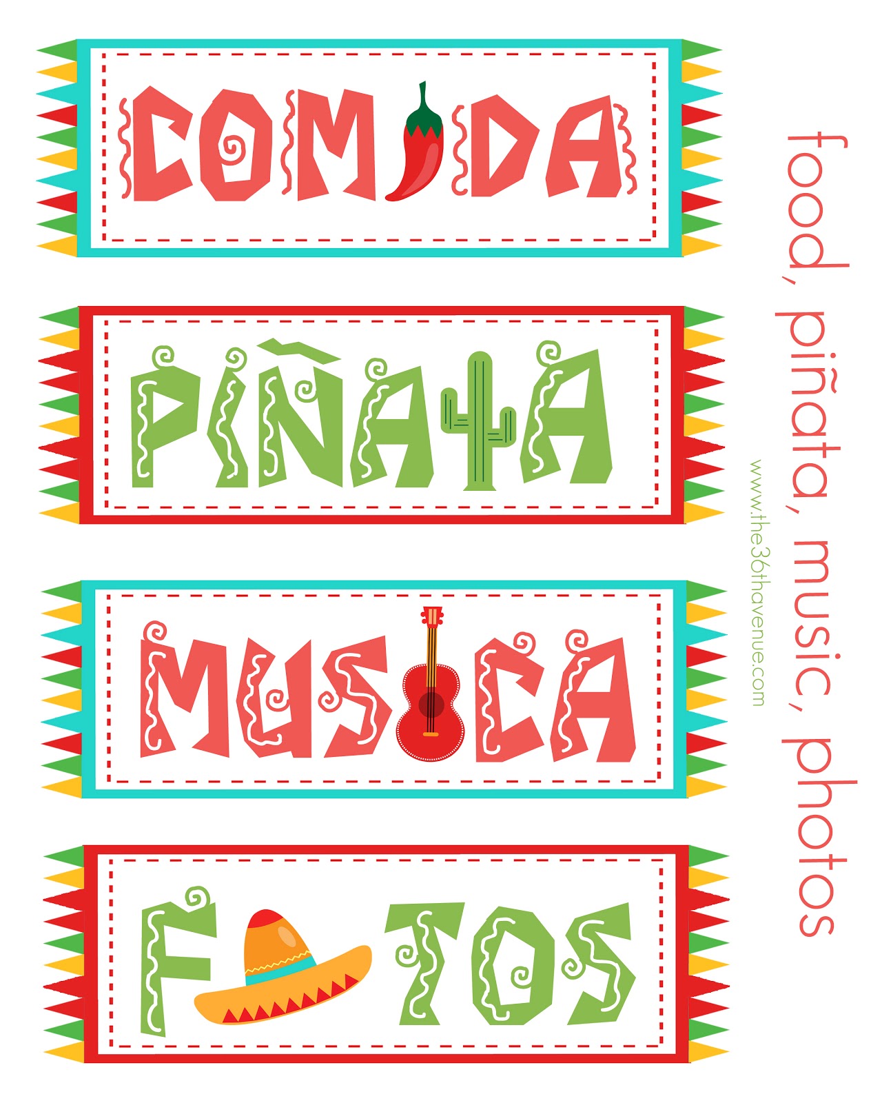 Te Amo Charlie: Free Festive Cinco de Mayo Printables {Freebie}