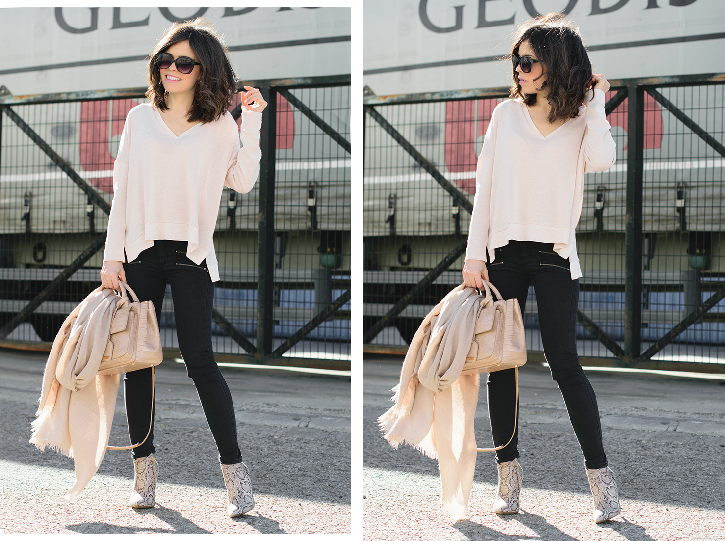 Ponteunostacones con look de Zara en tonos nude