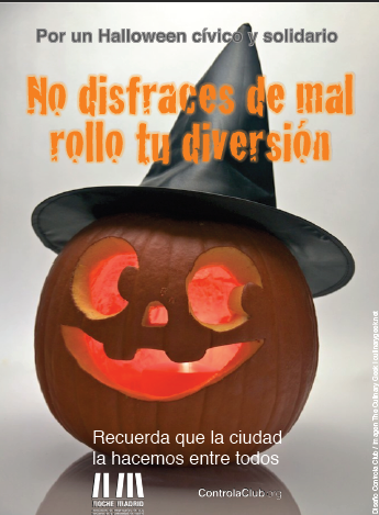 Campaña contra el ruido en Madrid en las fiestas de Halloween