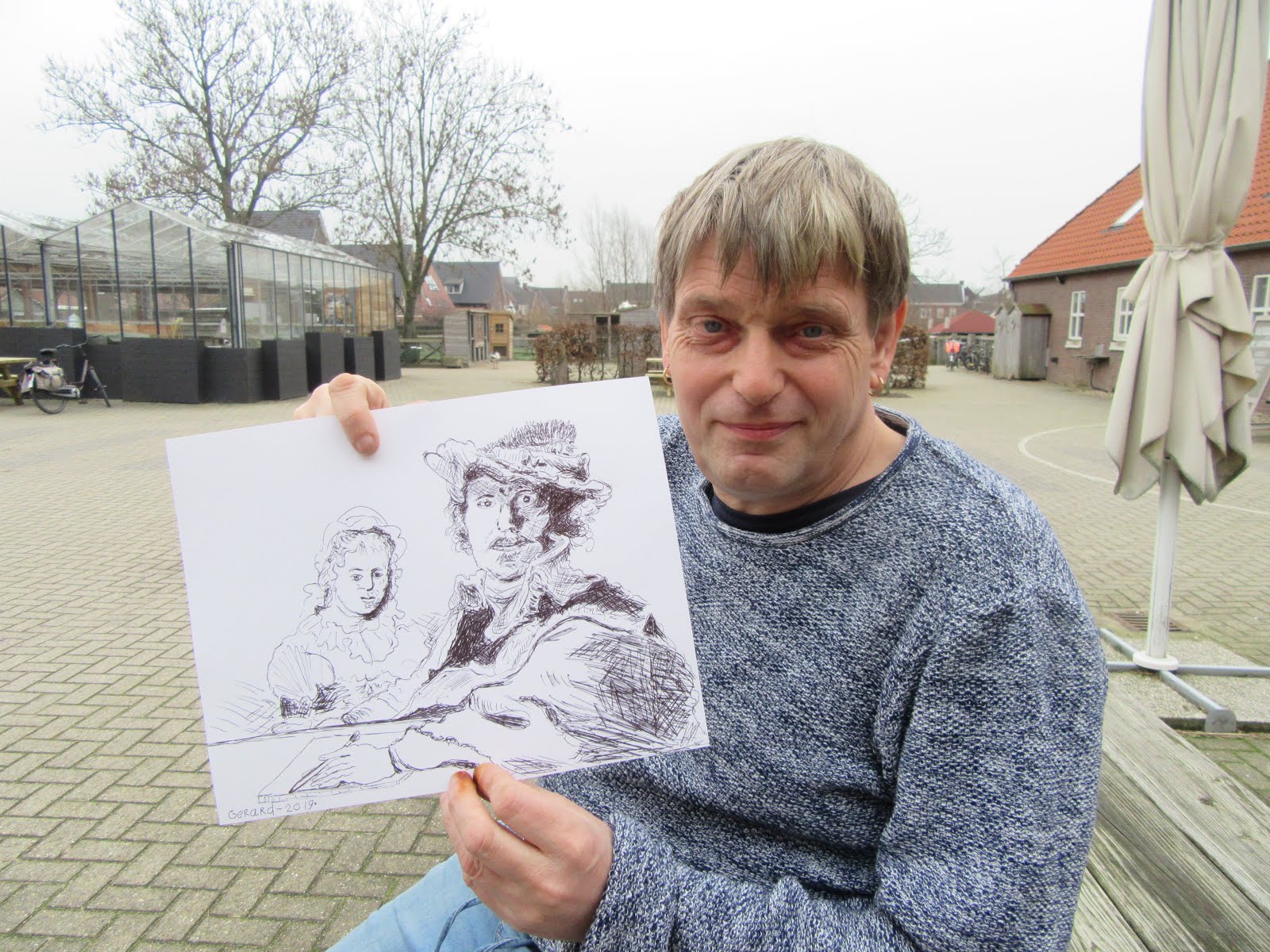 Gerard deed mee aan "Lang Leve Rembrandt".