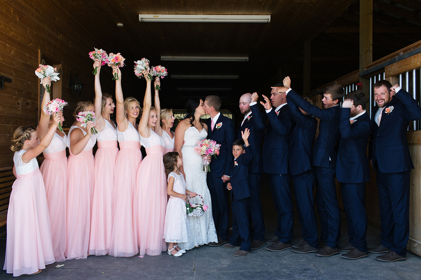 Bride, Montana, Mountains, Groom, Bridal Party
