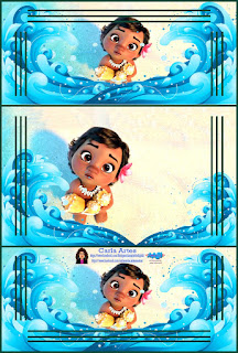 Kit de Moana Bebé para Imprimir Gratis. Kit de Moana Bebé para Imprimir Gratis.