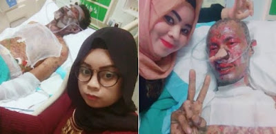 Dipersoal Mengapa Bersolek Jaga Suami Sakit , Jawapan Wanita Ini Tutup Mulut Pengkritik