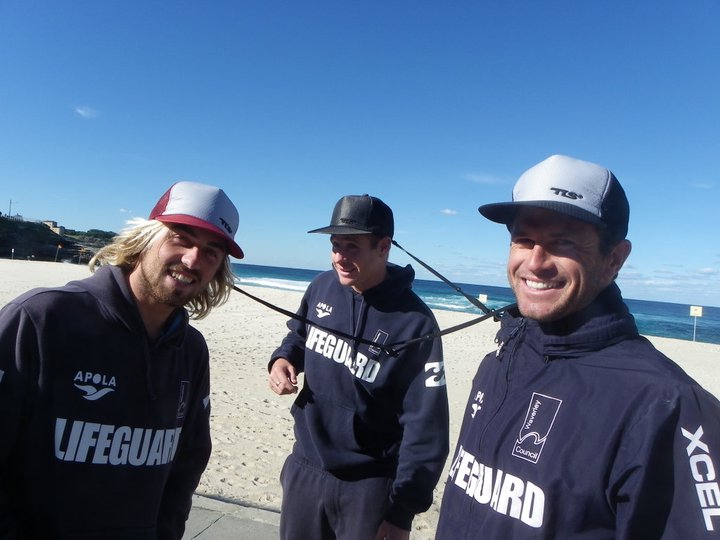 Tools Surf Australia Bondi Lifeguards wear TLS waterproof cap!!!