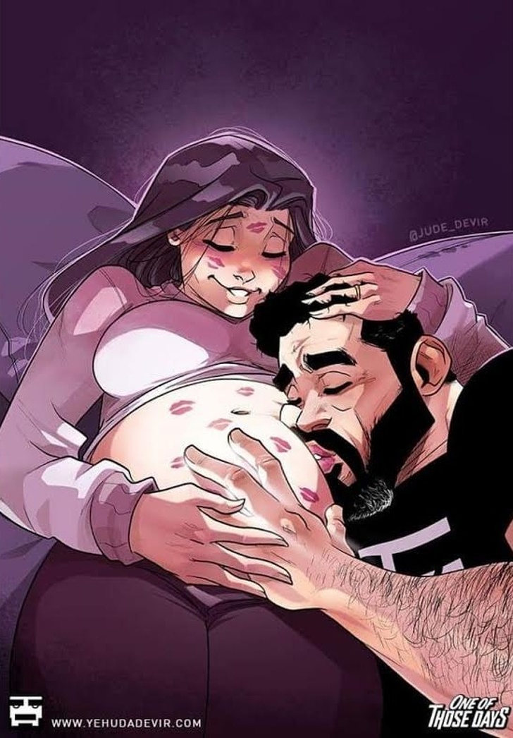 Heartwarming Comics Depict What Expecting A Baby Feels Like